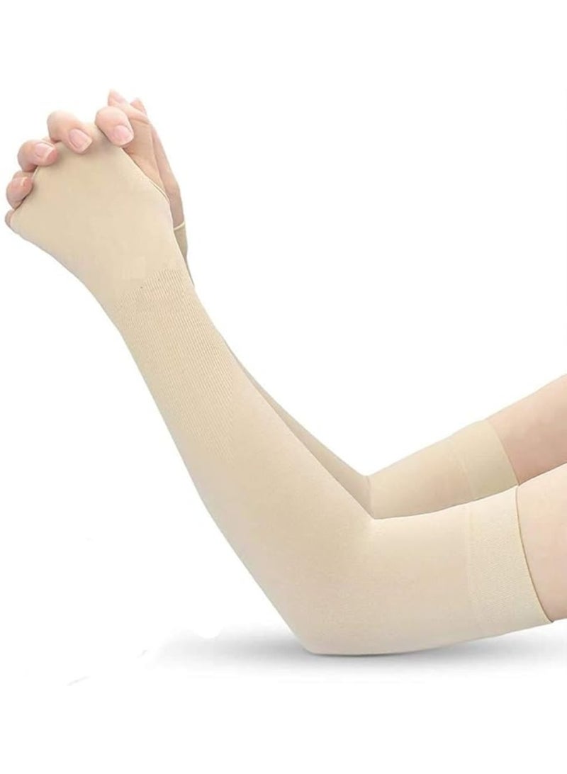 Huitich Ice Silk UV Protection Sleeves Unisex Arm Sleeves for Summer, Outdoor Sports, Cycling, and Fishing - Image 1